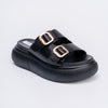 Step Into The Clouds - Black Casual Slipper