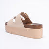 Cocooned In Comfort - Beige Casual Platform Heel