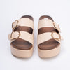 Cocooned In Comfort - Beige Casual Platform Heel