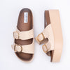 Cocooned In Comfort - Beige Casual Platform Heel
