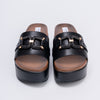 Couch Potato - Black Casual Platform Heel