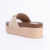 Couch Potato - Beige Casual Platform Heel