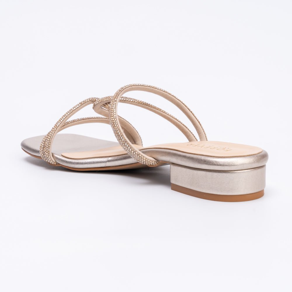 Do You Fancy? - Rhinestone Golden Flats - view 5