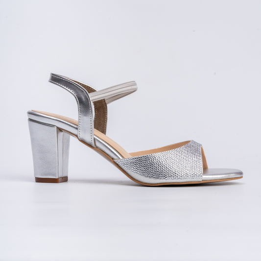 Melodrama Queen - Silver Partywear Heel