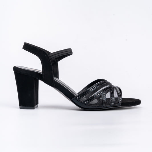 Don't Mess w Me - Black Block Heels