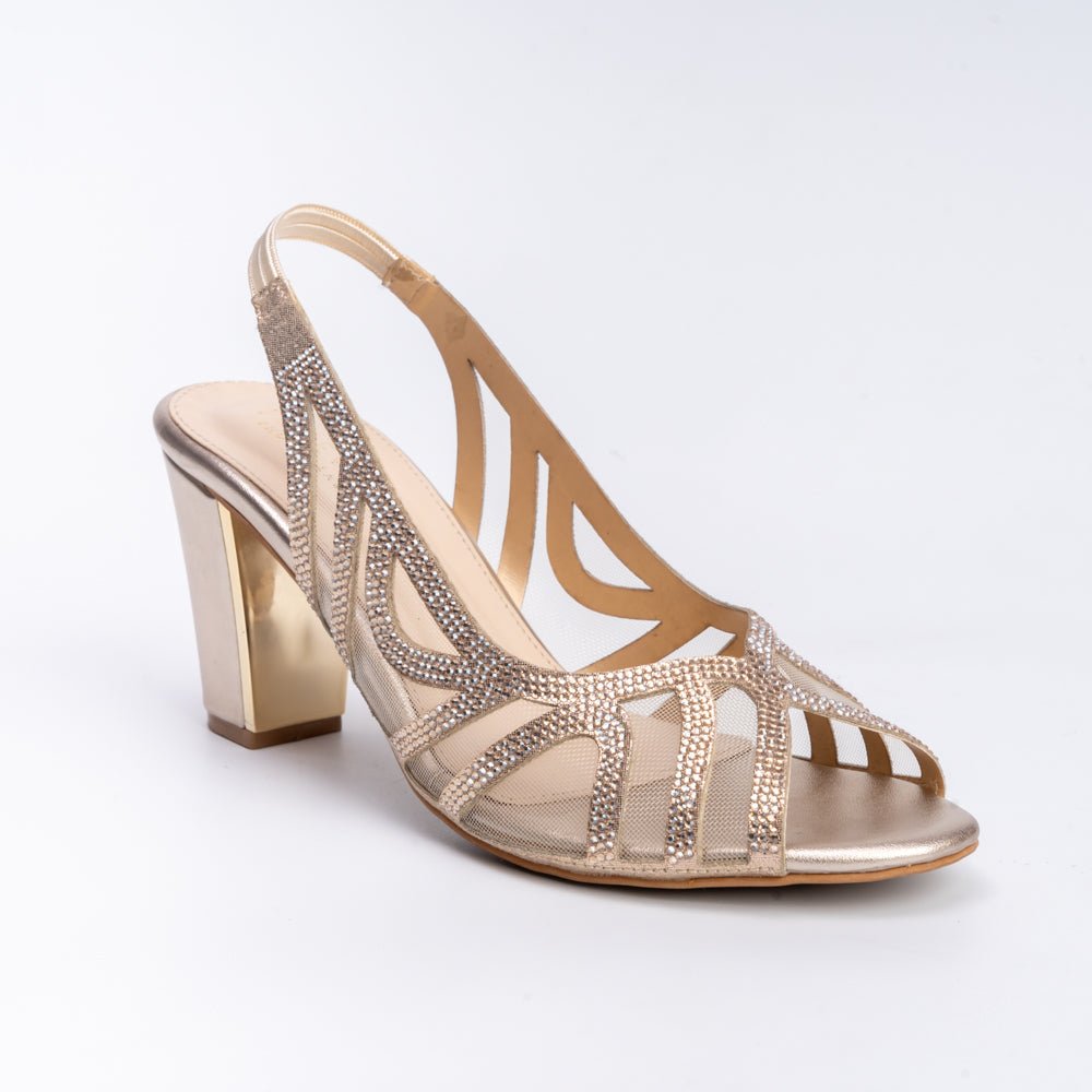 All Dolled Up - Gold Partywear Sandal - view 2