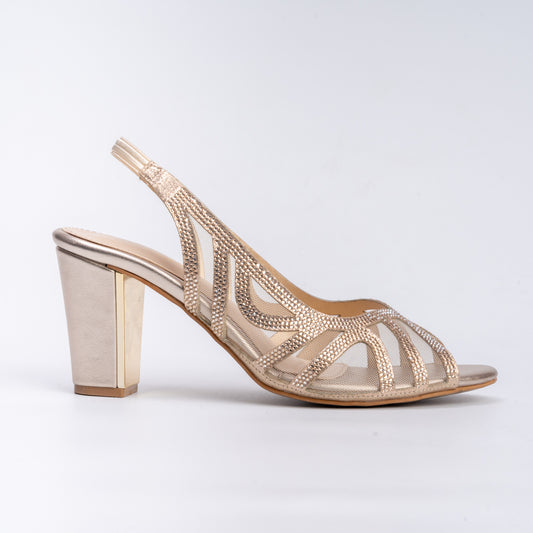 All Dolled Up - Gold Partywear Sandal