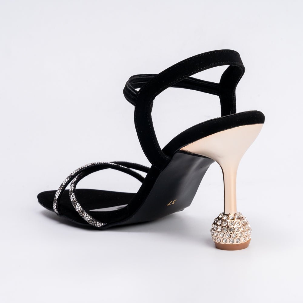 Desirable AF - Black Partywear Heels - view 3