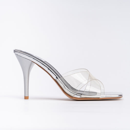 I'm a Liverr - Silver Party Heels