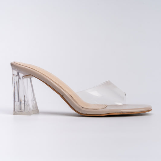 Clearer Than Your Future - Transparent Block Heels