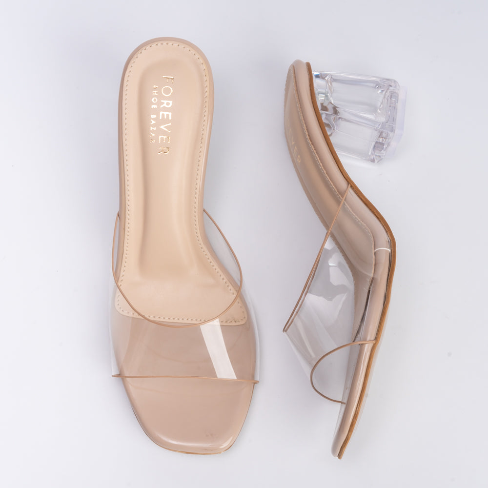 Sipping Tequila - Nude Casual Heels - view 6