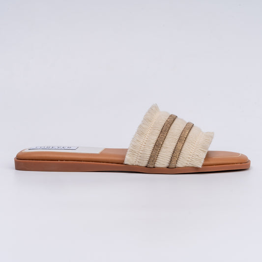 Light On Liquor - White Casual Flats