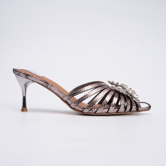 Bitch I Steal The Show - Grey Partywear Pencil Heels