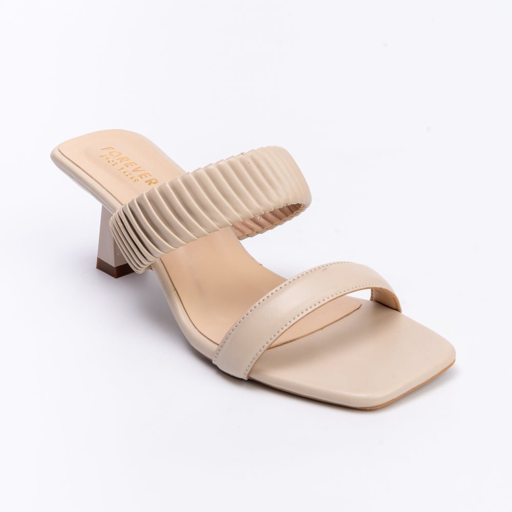 I'm Just a Girl - Cream Casual Heels - view 4