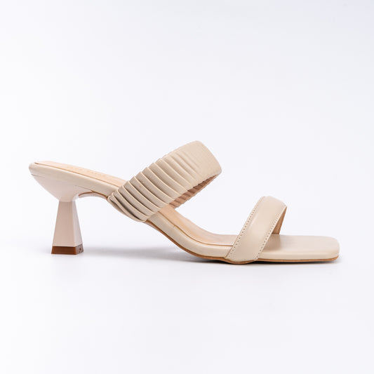 I'm Just a Girl - Cream Casual Heels