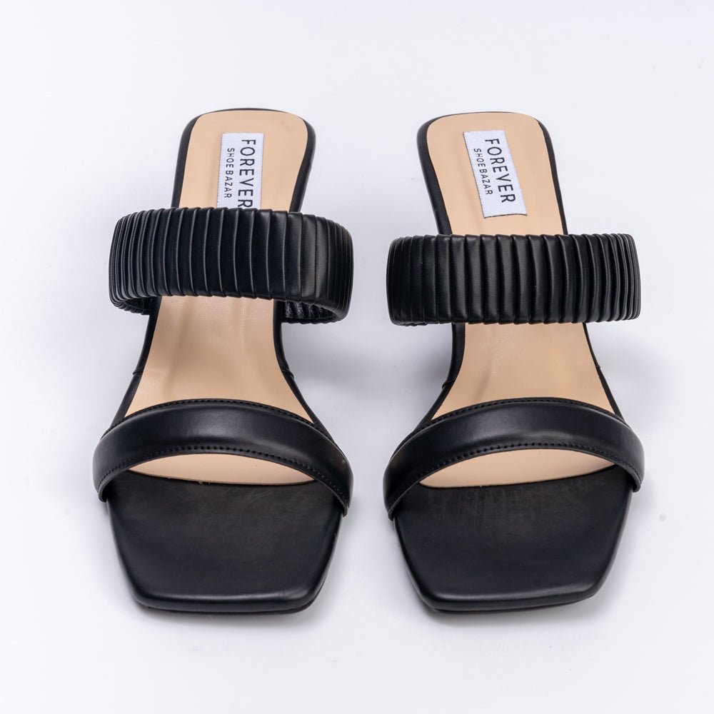 I'm Just a Girl - Black Casual Heels - view 6