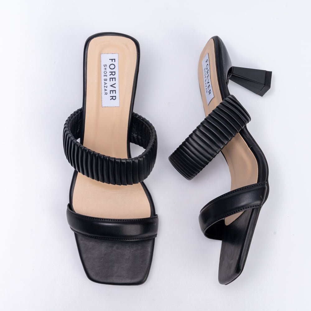 I'm Just a Girl - Black Casual Heels - view 7