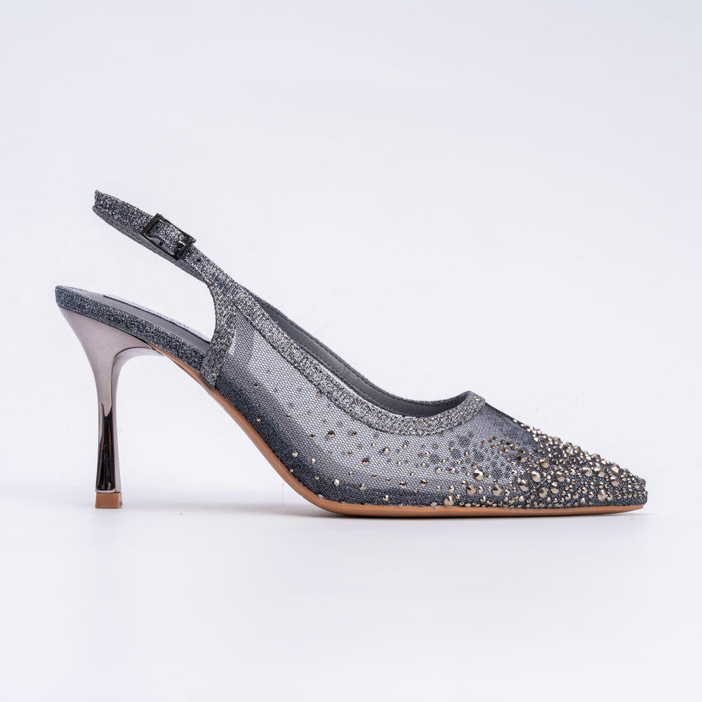 Say My Name? - Gun Metal Party Heels - view 2