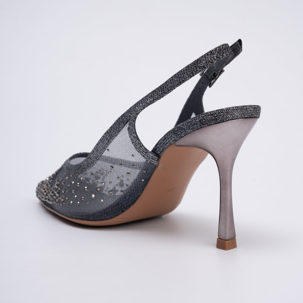 Say My Name? - Gun Metal Party Heels - view 4