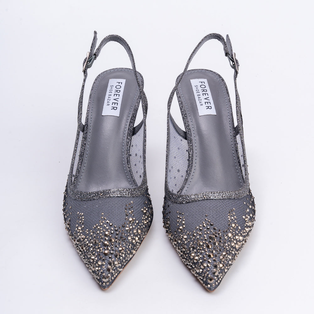 Say My Name? - Gun Metal Party Heels - view 5