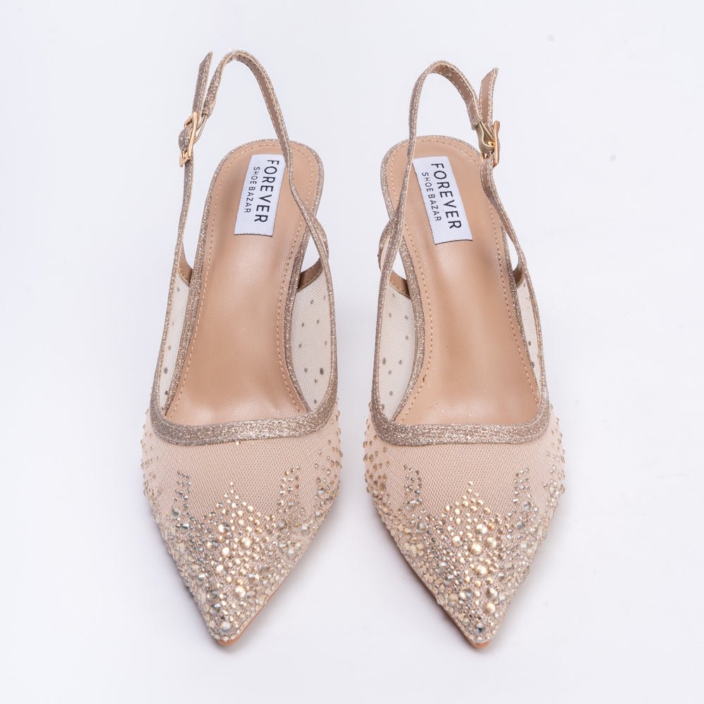 Say My Name? - Gold Party Heels - view 5