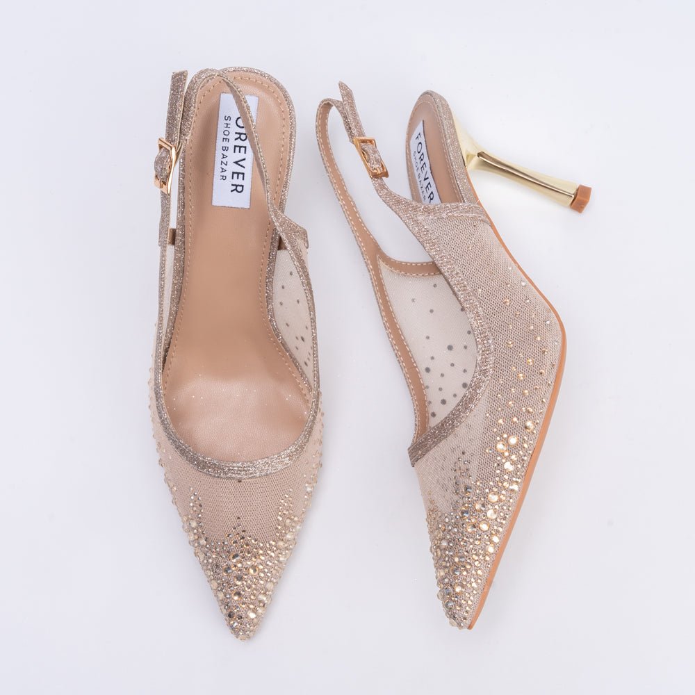 Say My Name? - Gold Party Heels - view 6