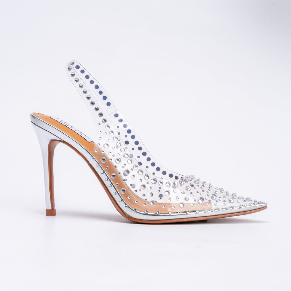 Sexy Cindrella - Silver Party Heels - view 2