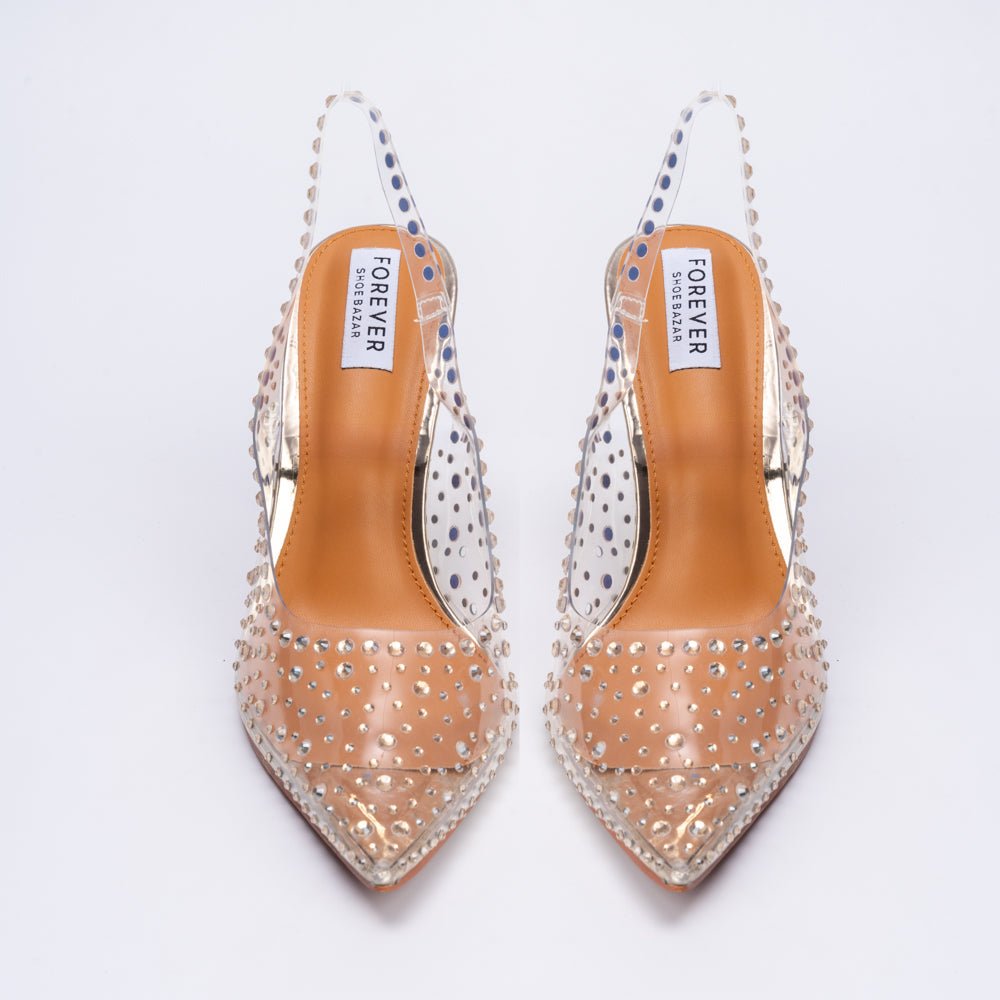 Sexy Cindrella - Gold Party Heels - view 5