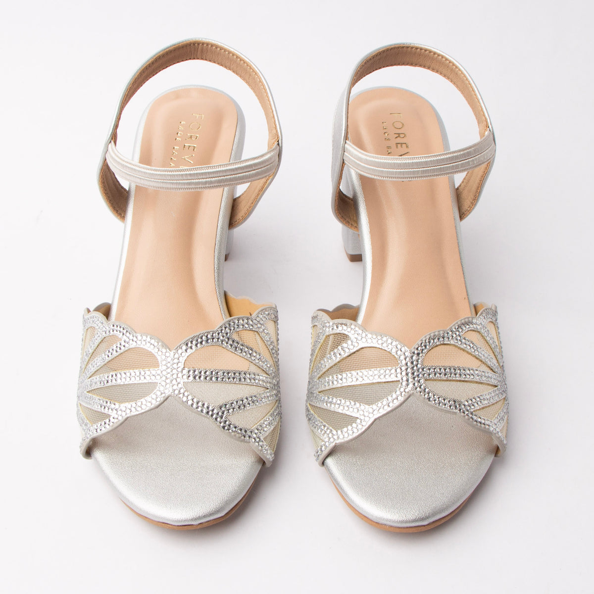 Butterfly Effect - Silver Block Heels - view 5