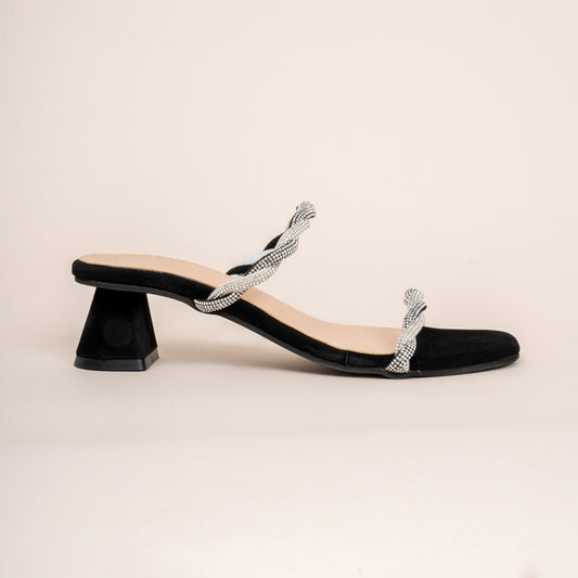 Out Of Your League - Black Partywear Heels