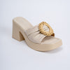 High Standards - Beige Block Heels