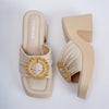High Standards - Beige Block Heels