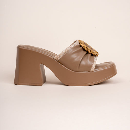 High Standards - Brown Block Heels