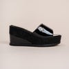 Never Late For Coffee - Black Everyday Wedges