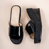 Never Late For Coffee - Black Everyday Wedges