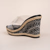 Elevate The Basics - Black Transparent Wedges