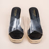 Elevate The Basics - Black Transparent Wedges