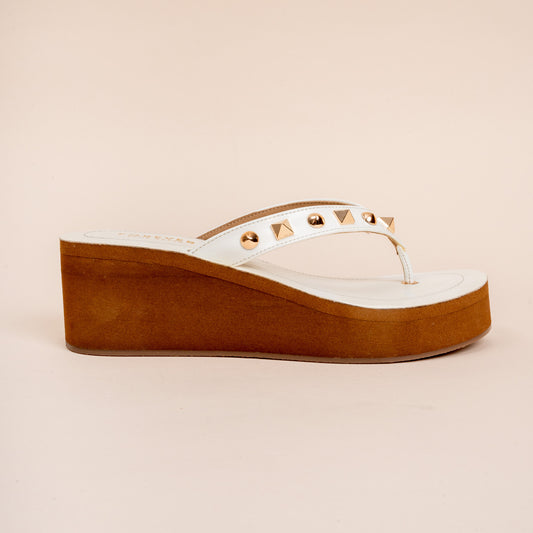 Comfortably Yours - White Everyday Platform Heels