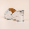 Shimmer Star - Silver Partywear Wedges