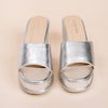 Shimmer Star - Silver Partywear Wedges