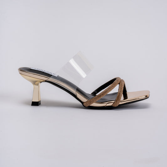 Go Shawty - Gold Kitten Heels