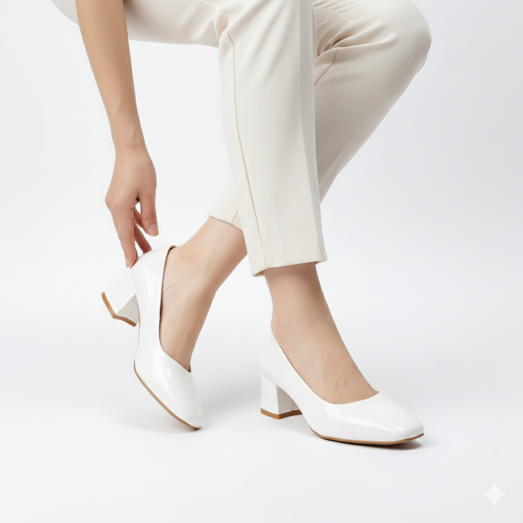 Mini Fashion - White Heels
