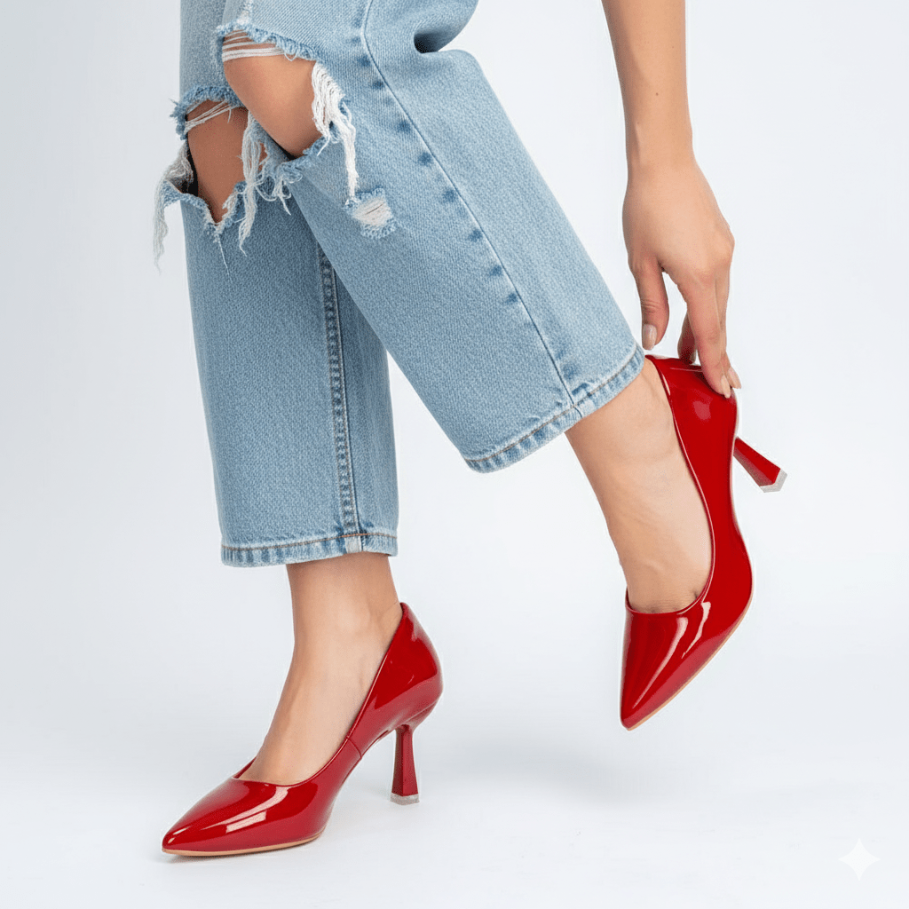 Solaris Stilettoes - Red Casual Heels