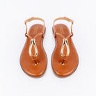 Tan flat sandals for women – Forever Shoe Bazar
