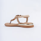 The Pebble T-Strap - Beige — view 5