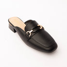 Black horsebit loafer mules for women – Forever Shoe Bazar
