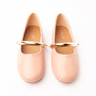Pink flats for women, both shoes from the front