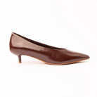 Coffee Brown pumps for women, side view
