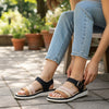 Earth Tones Black Comfort Sandals