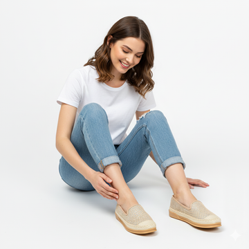 The Riviera Slip-On - Apricot Casual Espadrilles